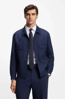 Seidenkrawatte mit Jacquard-Muster