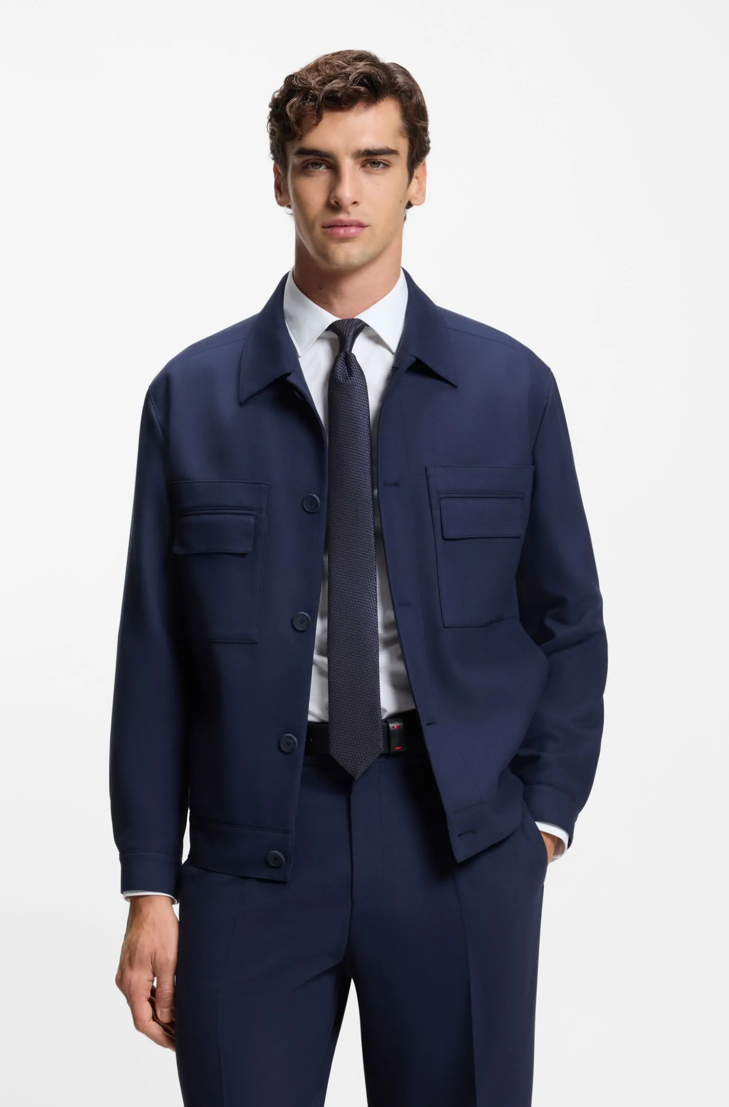 Seidenkrawatte mit Jacquard-Muster