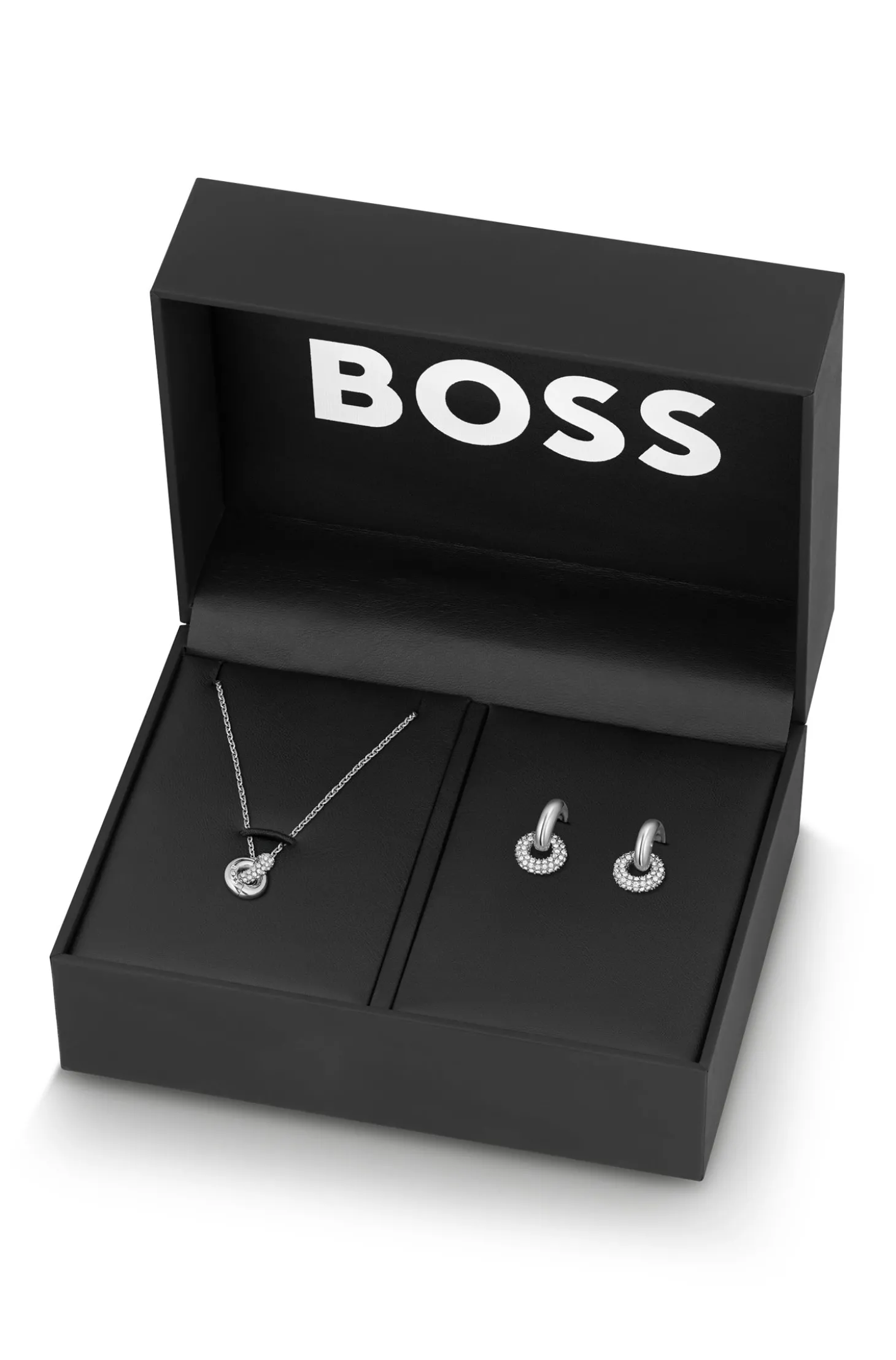 Set aus Halskette und Ohrringen in Geschenkbox