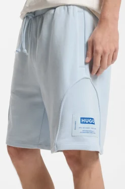 Shorts aus Baumwoll-Mix mit Logo-Label