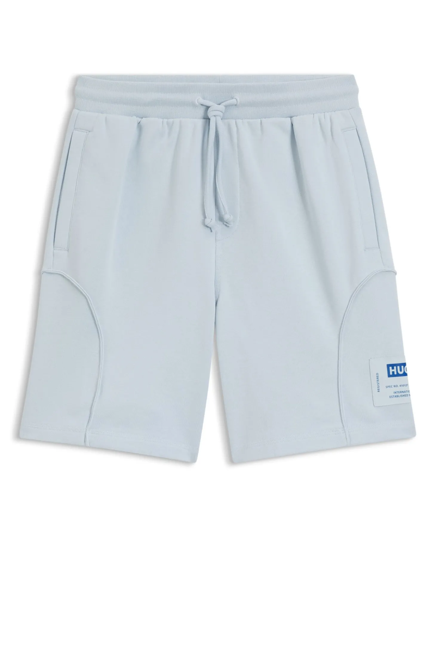 Shorts aus Baumwoll-Mix mit Logo-Label