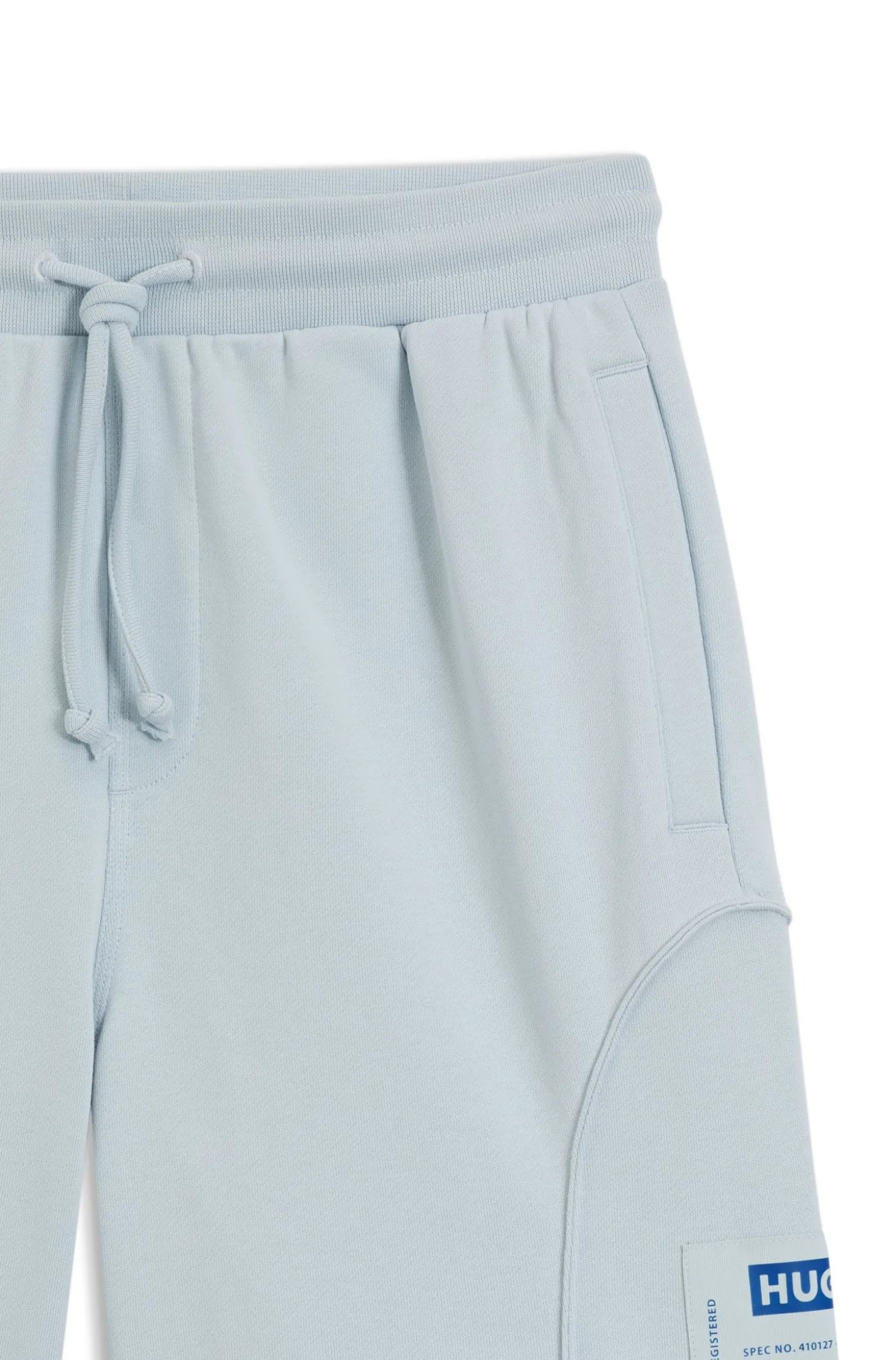 Shorts aus Baumwoll-Mix mit Logo-Label