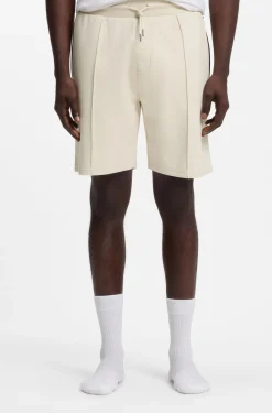 Shorts aus Baumwoll-Mix mit Metallic-Logo