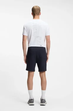 Shorts aus Baumwoll-Mix mit Paspeln