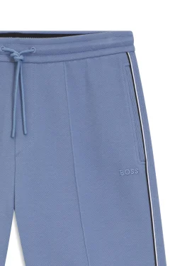 Shorts aus Baumwoll-Mix mit Paspeln