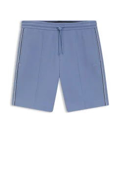 Shorts aus Baumwoll-Mix mit Paspeln
