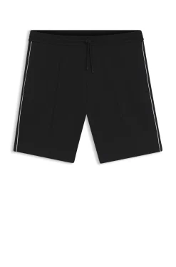 Shorts aus Baumwoll-Mix mit Paspeln
