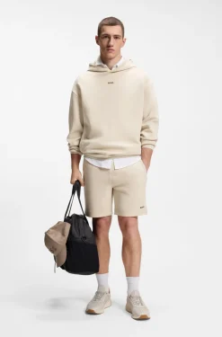 Shorts aus Baumwoll-Mix mit reflektierender Grafik