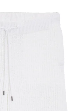 Shorts aus Baumwoll-Mix mit Rippstrick