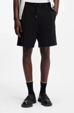 Shorts aus Baumwoll-Mix mit Stack-Logo-Besatz