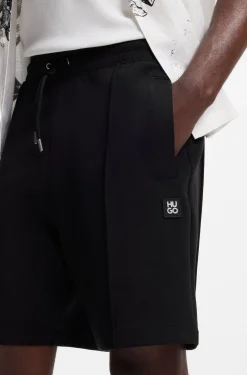 Shorts aus Baumwoll-Mix mit Stack-Logo-Besatz
