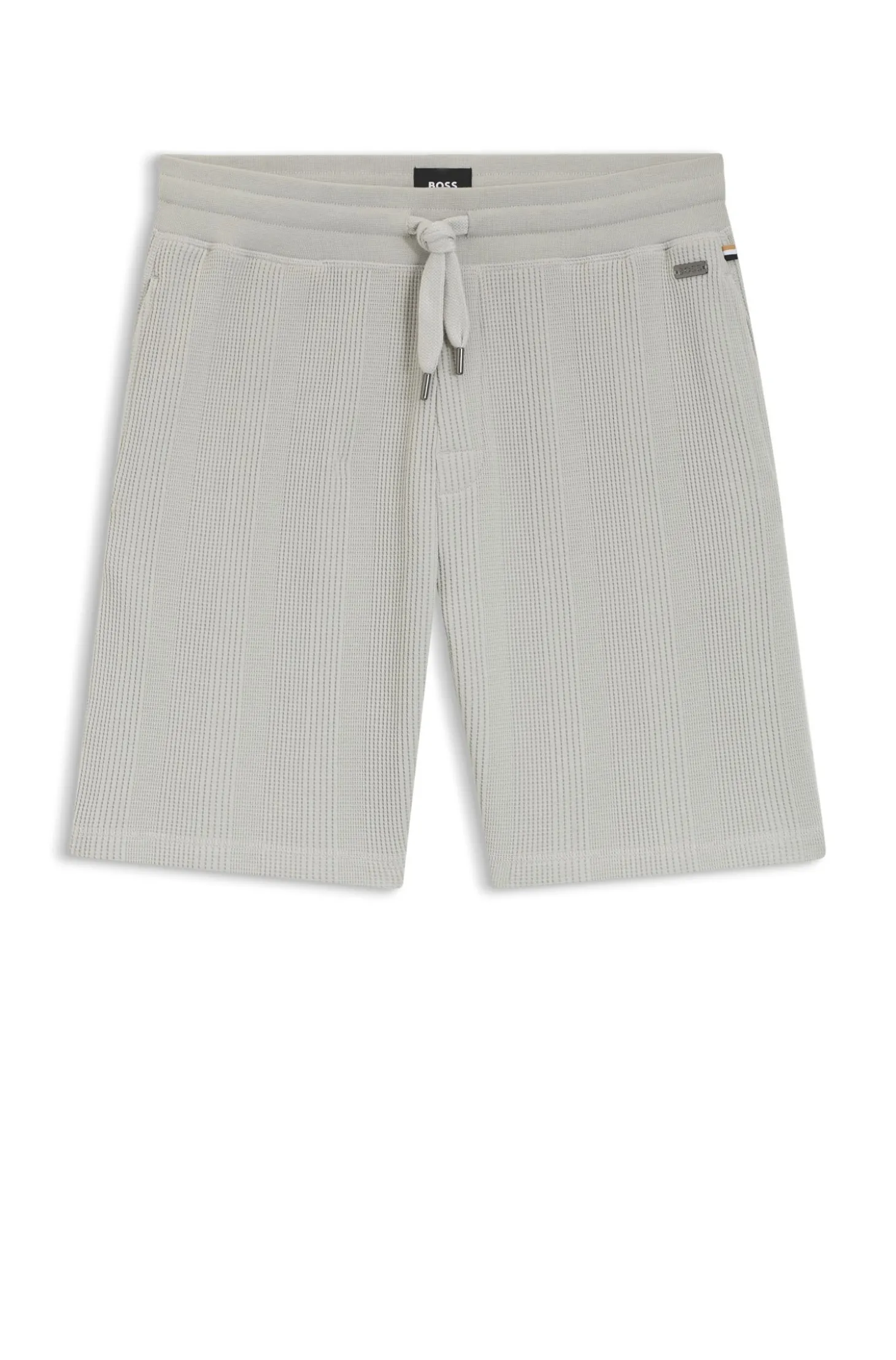 Shorts aus Baumwoll-Mix mit Waffelstruktur