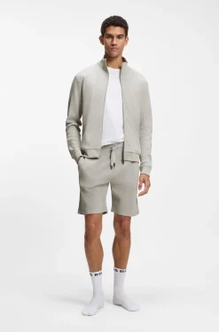 Shorts aus Baumwoll-Mix mit Waffelstruktur