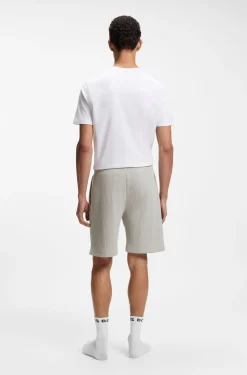 Shorts aus Baumwoll-Mix mit Waffelstruktur
