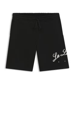 Shorts aus Baumwoll-Terry mit Logo-Artwork