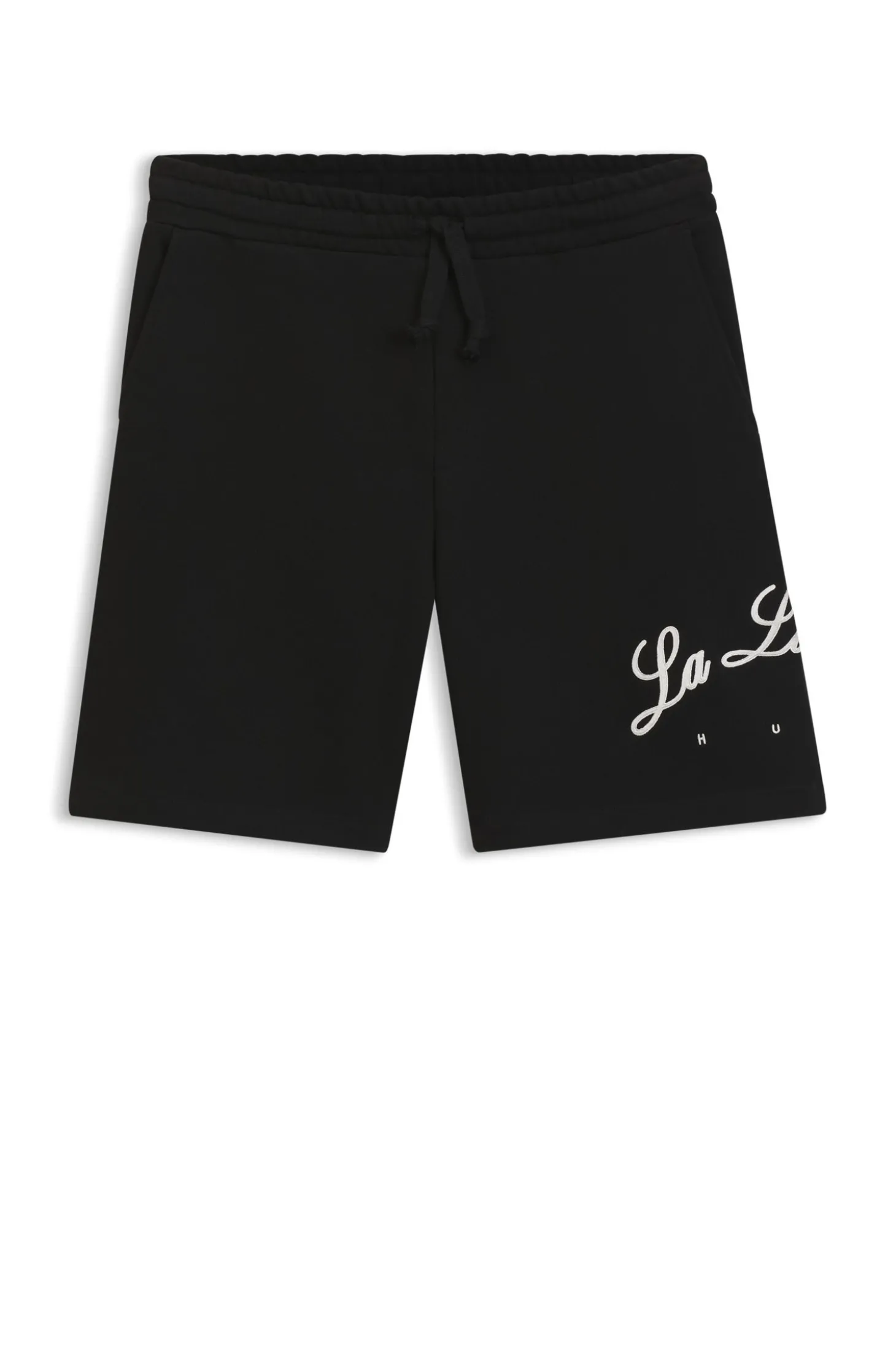 Shorts aus Baumwoll-Terry mit Logo-Artwork