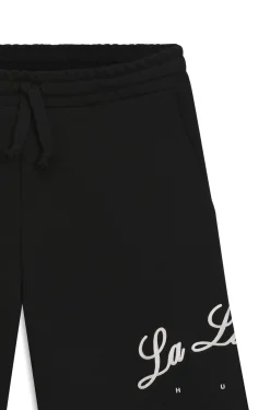 Shorts aus Baumwoll-Terry mit Logo-Artwork