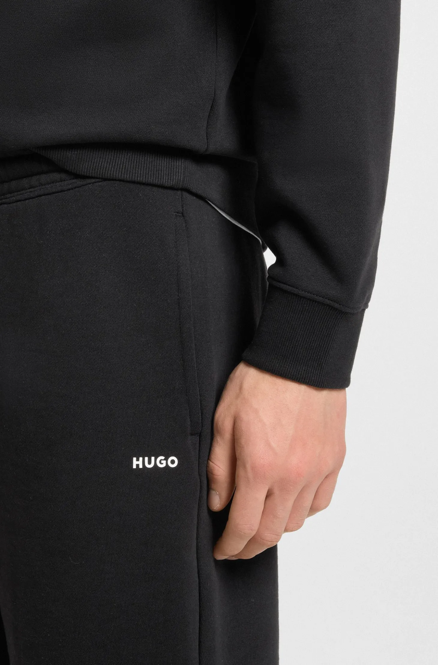 Shorts aus Baumwoll-Terry mit Logo-Print