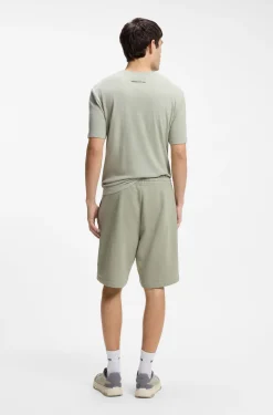 Shorts aus Baumwoll-Terry mit Logo-Print
