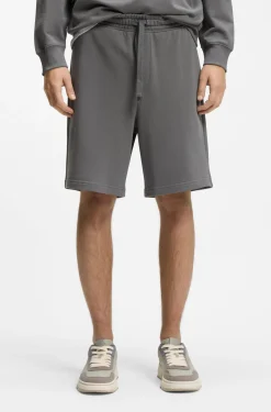 Shorts aus Baumwoll-Terry mit Logo-Print