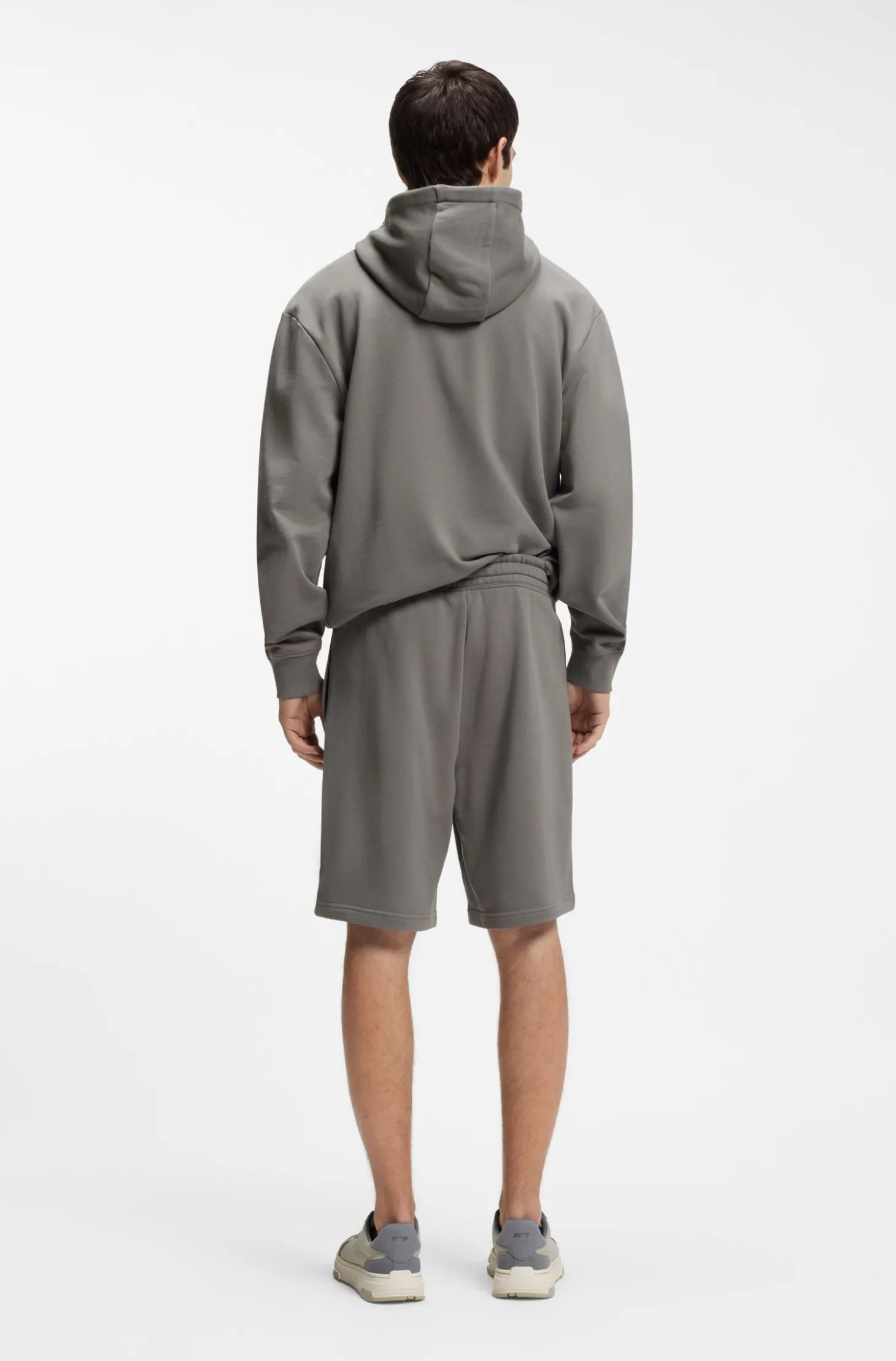 Shorts aus Baumwoll-Terry mit Logo-Print