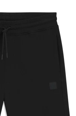 Shorts aus Baumwoll-Terry mit Logo-Patch