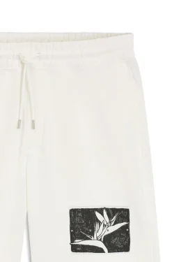 Shorts aus Baumwoll-Terry mit Artwork-Patch