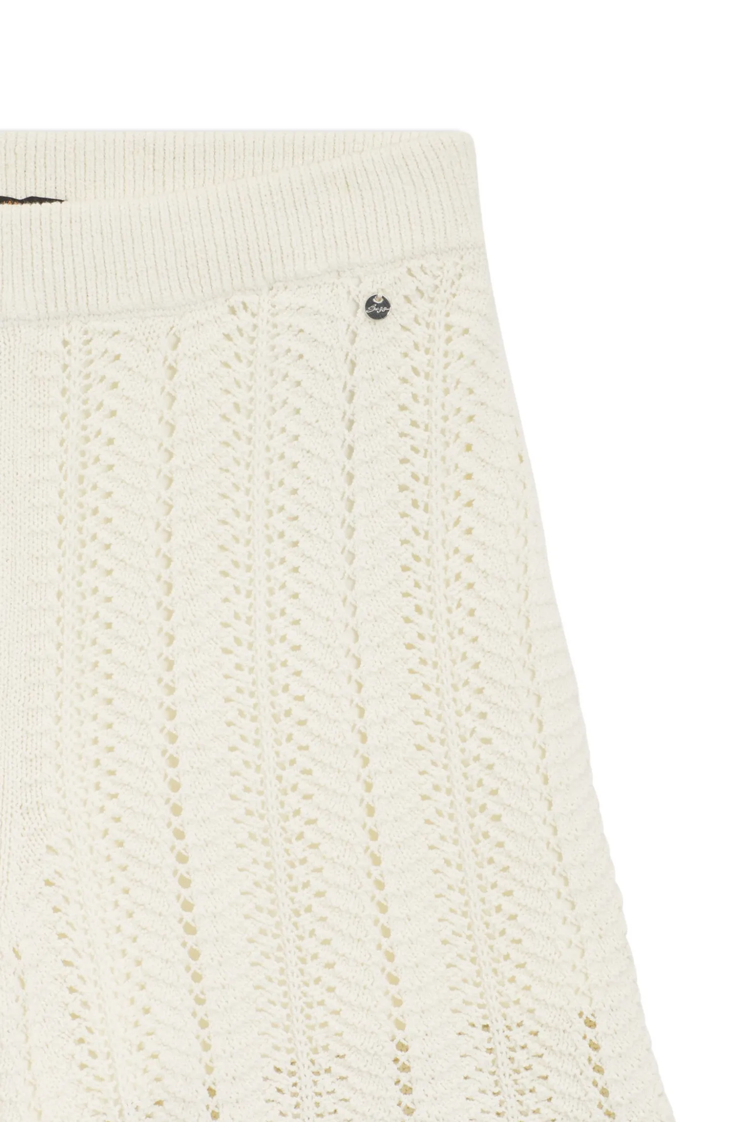 Shorts aus gestricktem Baumwoll-Mix mit Wellenstruktur