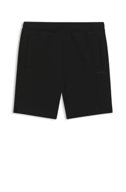 Shorts aus Piqué-Jersey im Baumwoll-Mix mit Logo-Stickerei