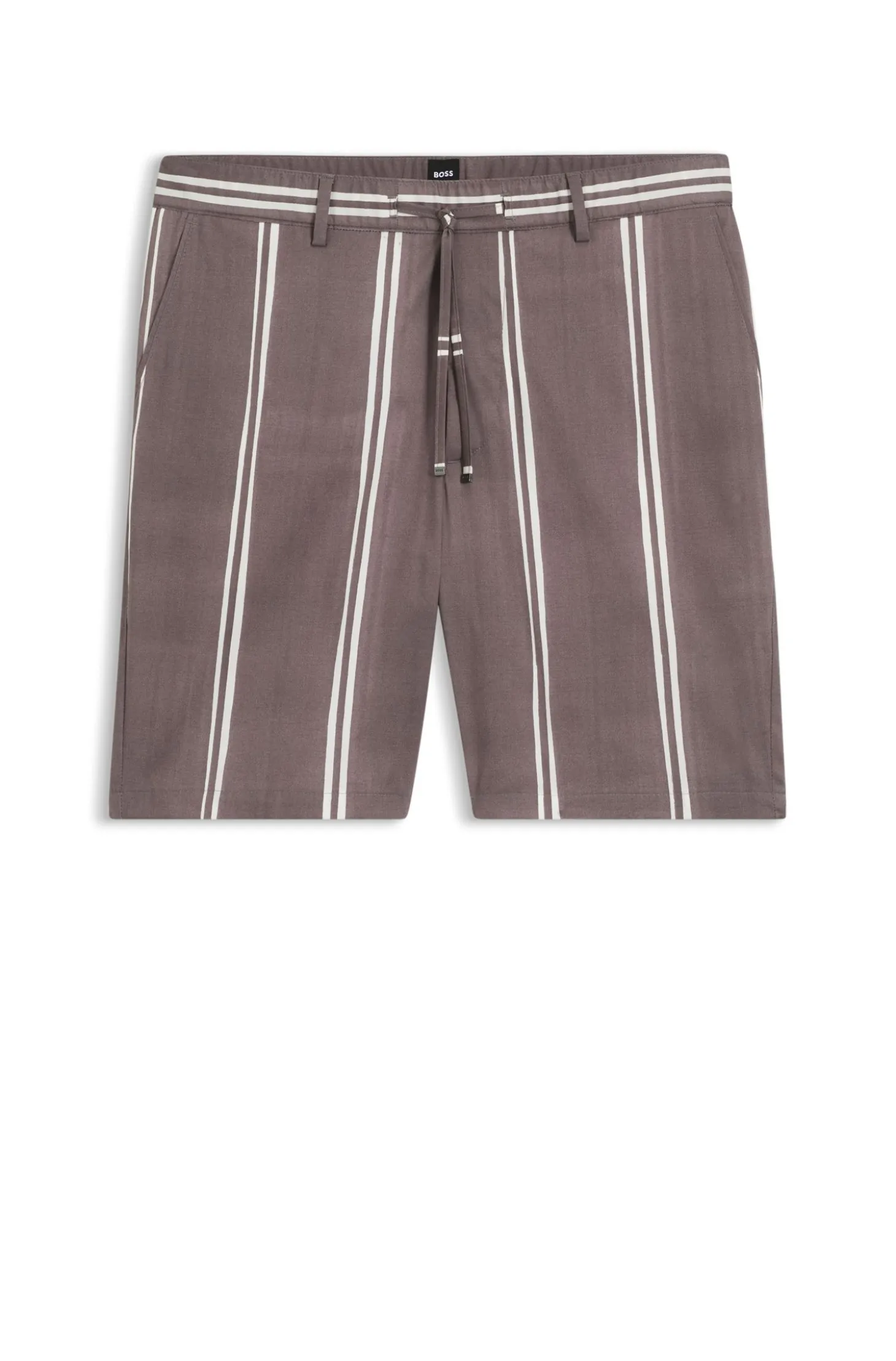 Shorts aus Stretch-Baumwolle mit Druckmuster