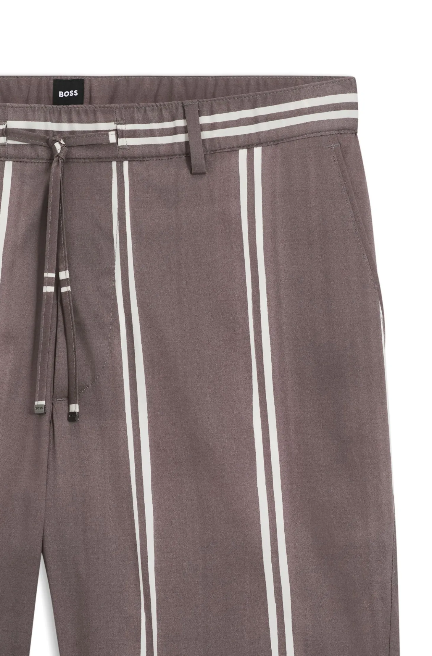 Shorts aus Stretch-Baumwolle mit Druckmuster