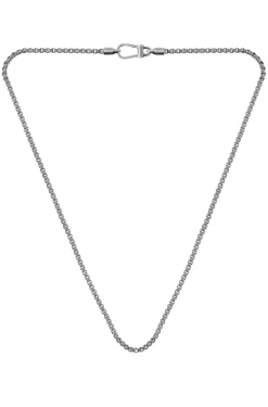 Silberfarbene Halskette mit Antik-Finish