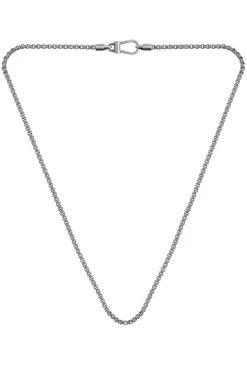 Silberfarbene Halskette mit Antik-Finish