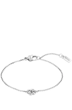Silberfarbenes Armband mit Double-B-Monogramm