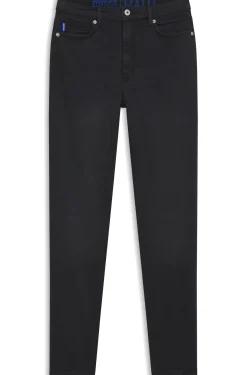 Skinny-Fit Jeans aus schwarzem Stretch-Denim