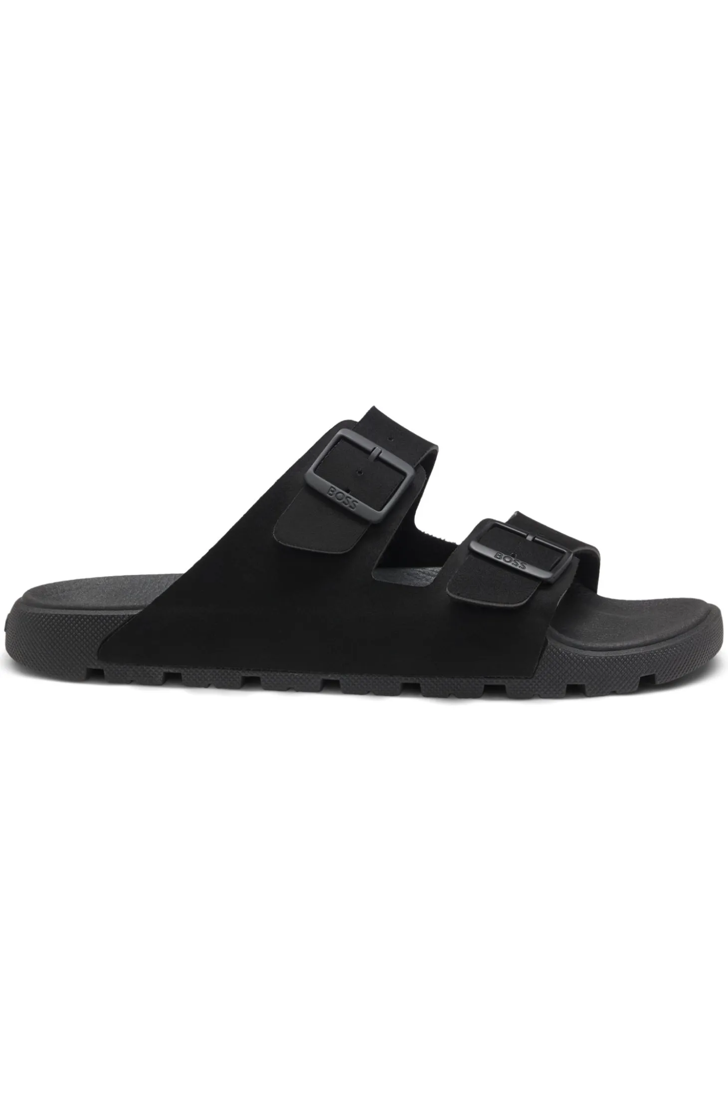 Slides mit zwei Riemen und Logo-Schließe
