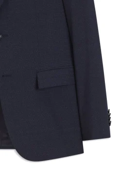 Slim-Fit Anzug aus fein gemusterter Schurwolle