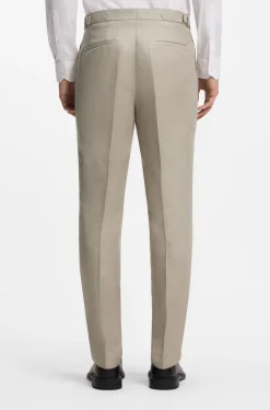Slim-Fit Anzug aus Leinen-Twill