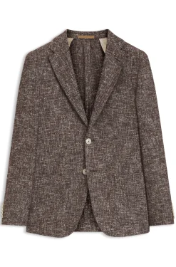 Slim-Fit Blazer aus fein gemustertem Gewebe