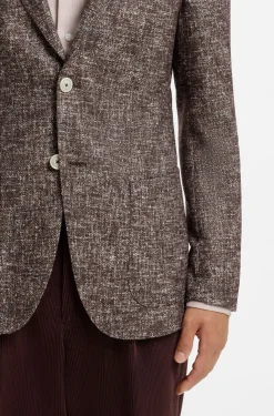 Slim-Fit Blazer aus fein gemustertem Gewebe