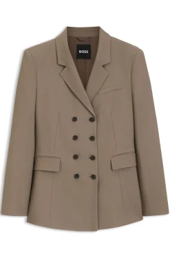 Slim-Fit Blazer aus Gabardine-Twill