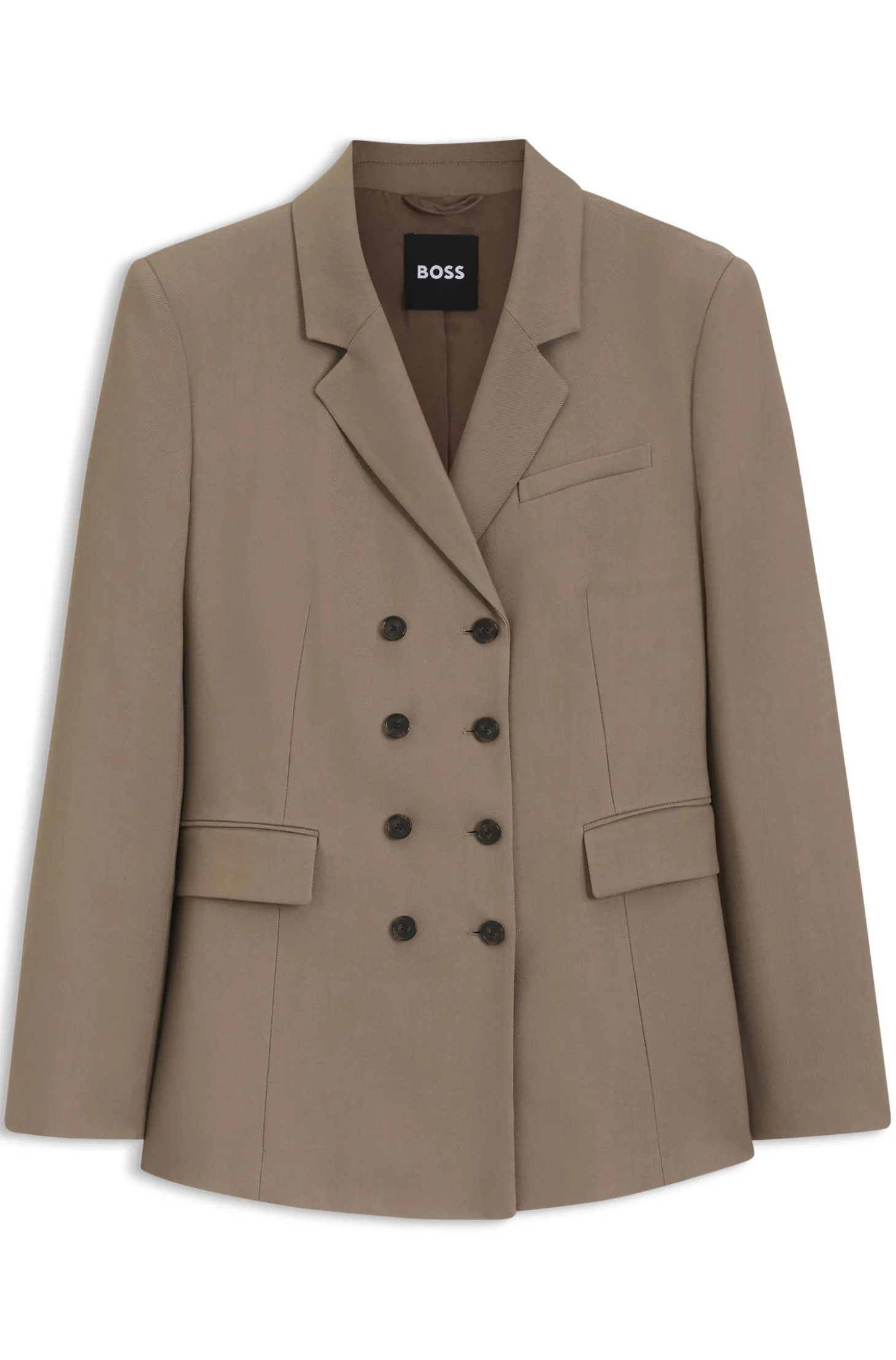 Slim-Fit Blazer aus Gabardine-Twill