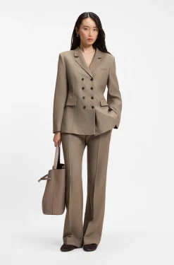 Slim-Fit Blazer aus Gabardine-Twill