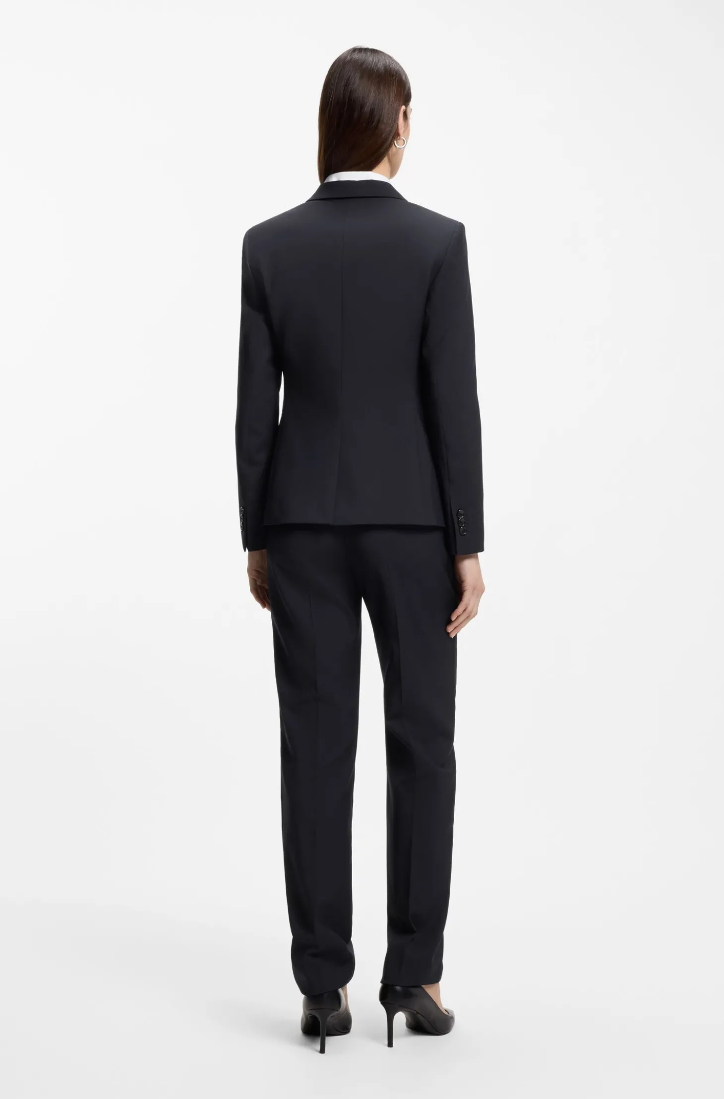 Slim-Fit Blazer aus in Italien gefertigter Schurwolle