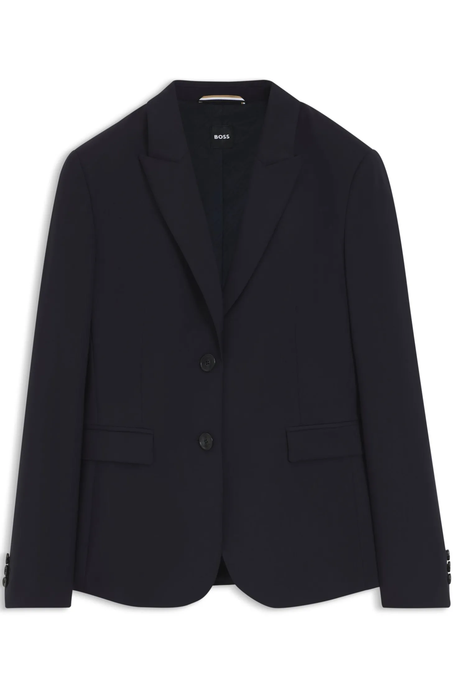 Slim-Fit Blazer aus in Italien gefertigter Schurwolle