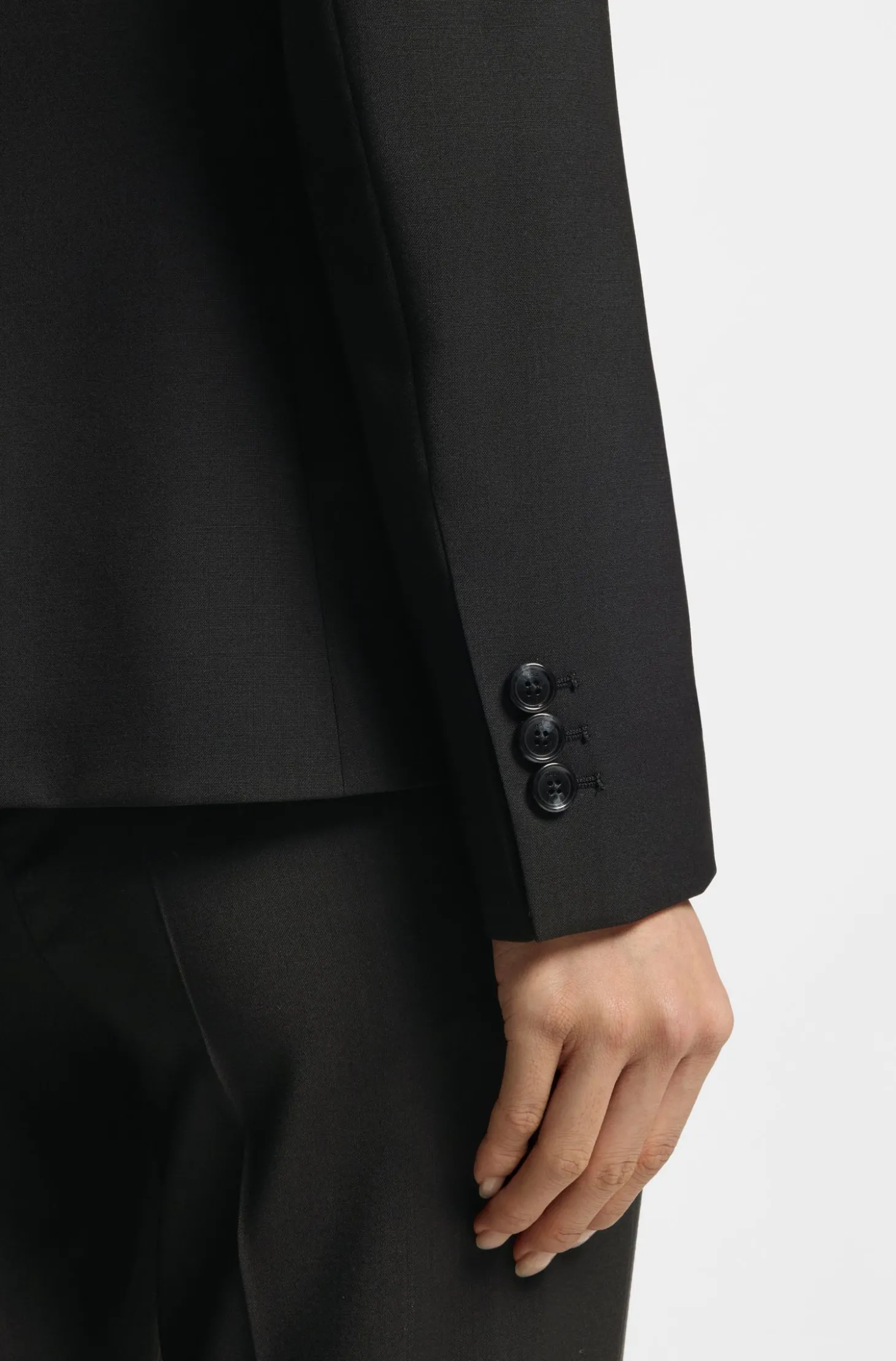 Slim-Fit Blazer aus in Italien gefertigter Schurwolle