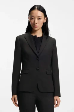 Slim-Fit Blazer aus in Italien gefertigter Schurwolle