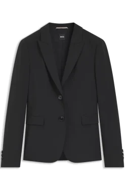 Slim-Fit Blazer aus in Italien gefertigter Schurwolle