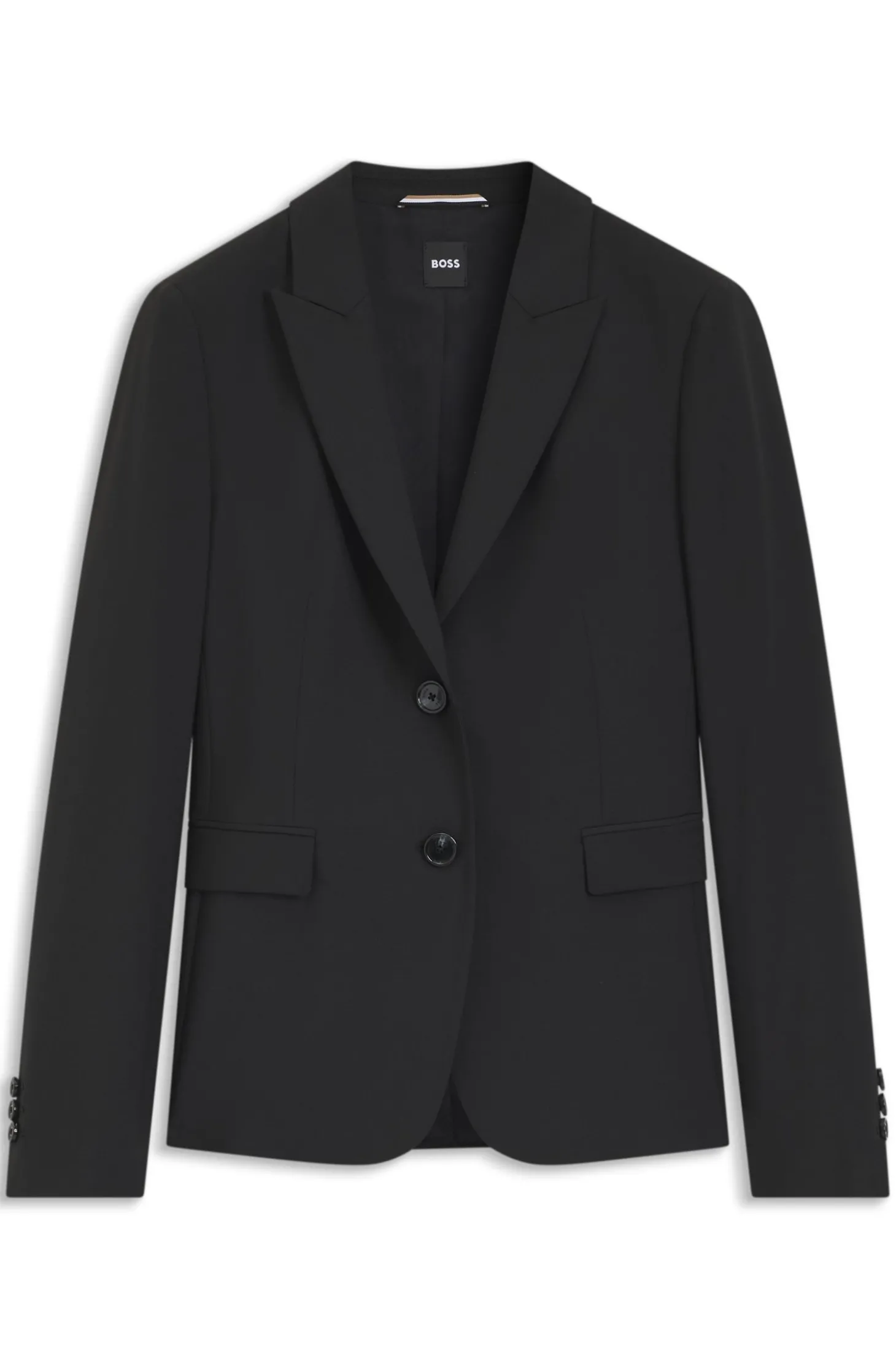 Slim-Fit Blazer aus in Italien gefertigter Schurwolle