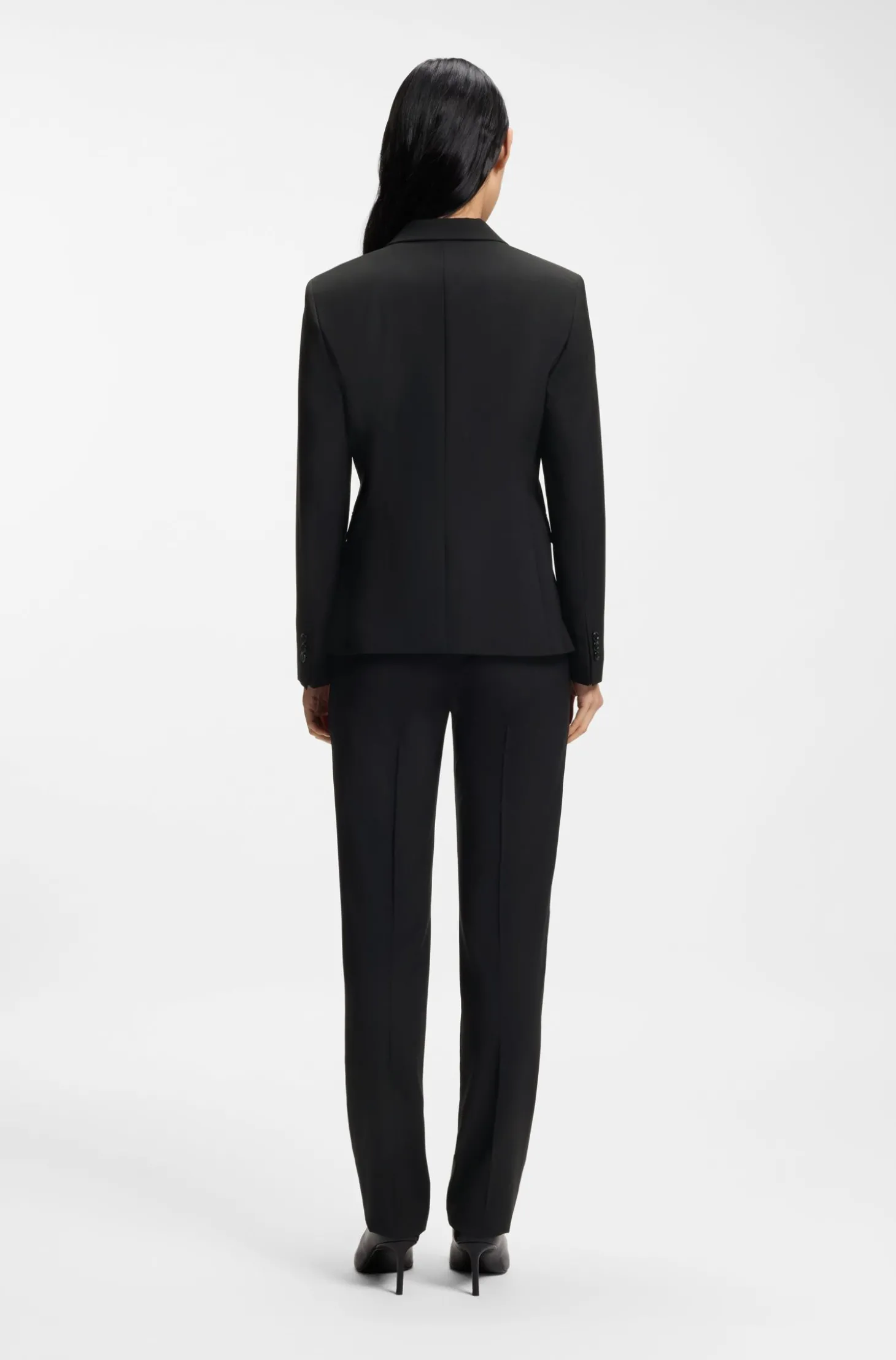 Slim-Fit Blazer aus in Italien gefertigter Schurwolle